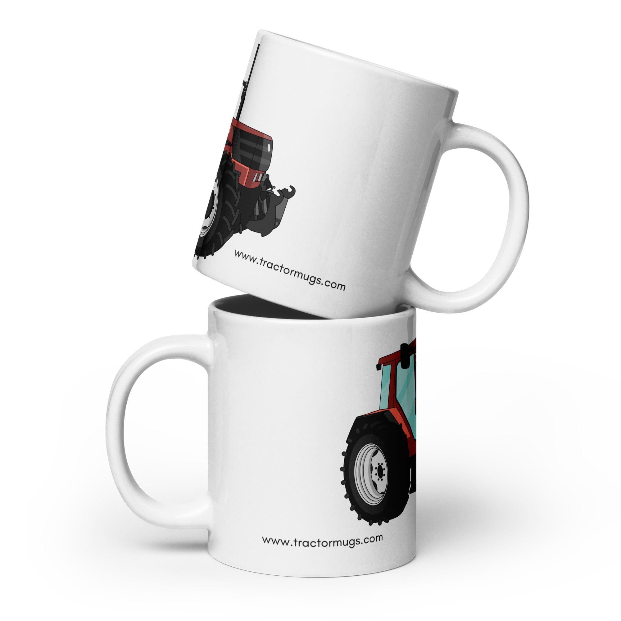 The Tractors Mugs Store 20 oz Fiat F140 White glossy mug Quality Farmers Merch