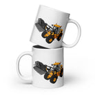 The Tractors Mugs Store 20 oz JCB 435 S Farm Master  White glossy mug Quality Farmers Merch