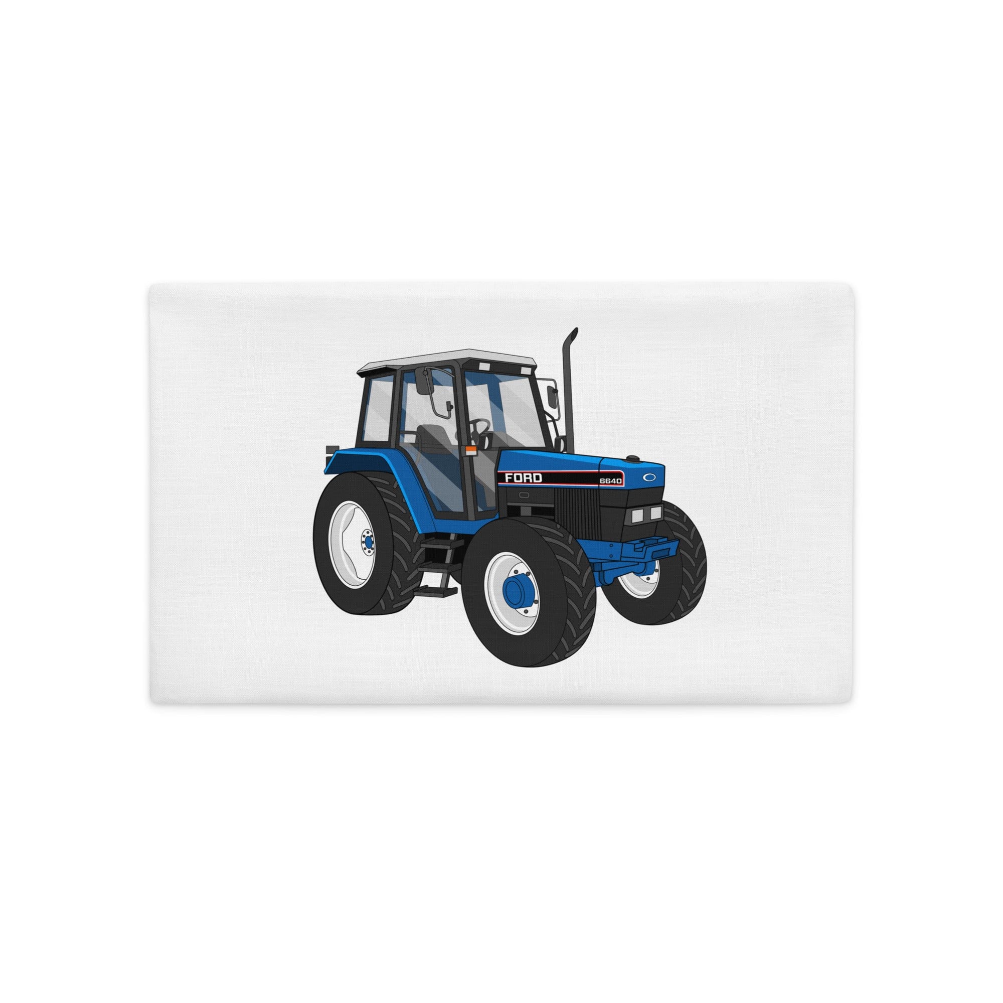 The Tractors Mugs Store 20″×12″ Ford 6640 SE 4WD   |  Premium Pillow Case Quality Farmers Merch