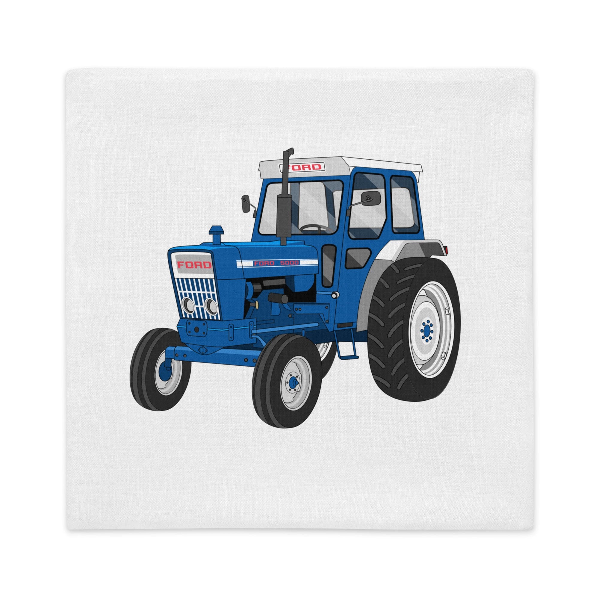 The Tractors Mugs Store 22″×22″ Ford 5000  |  Premium Pillow Case Quality Farmers Merch