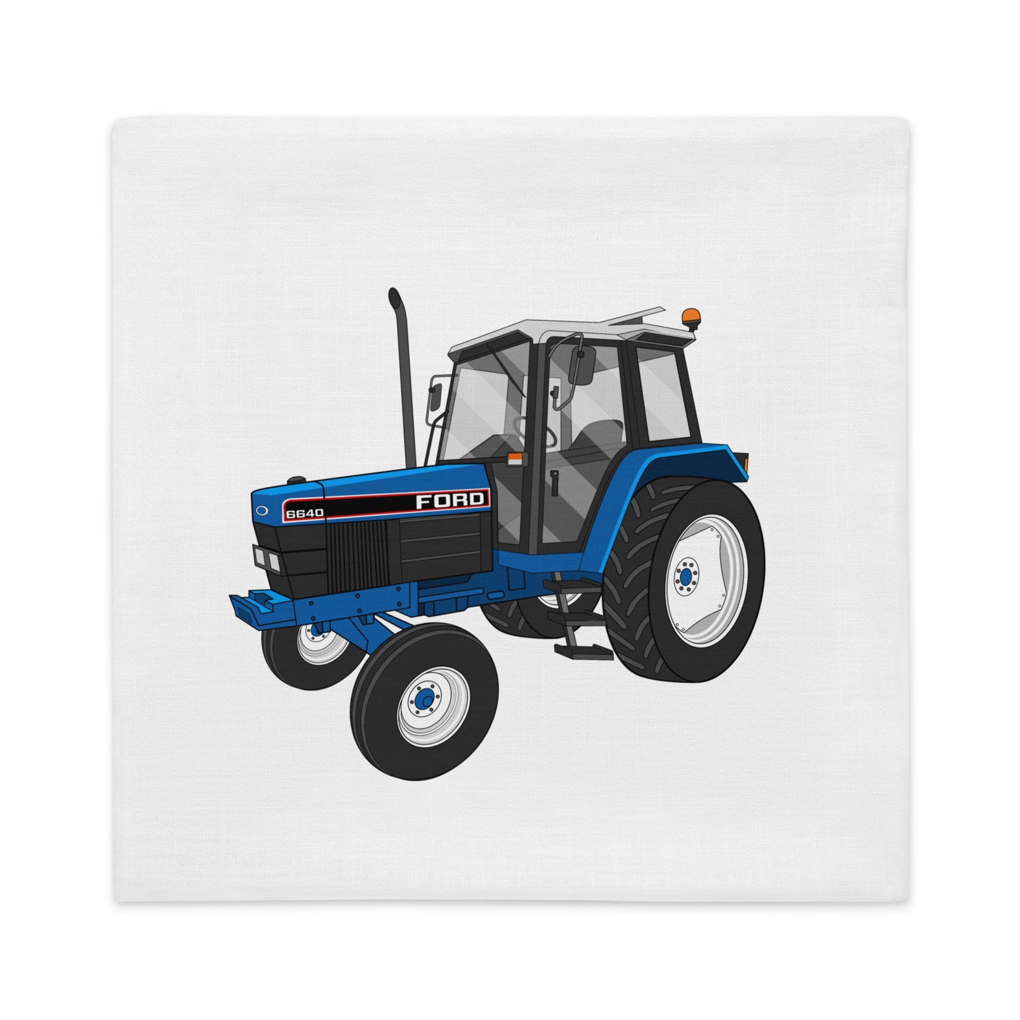 The Tractors Mugs Store 22″×22″ Ford 6640 2WD   |  Premium Pillow Case Quality Farmers Merch