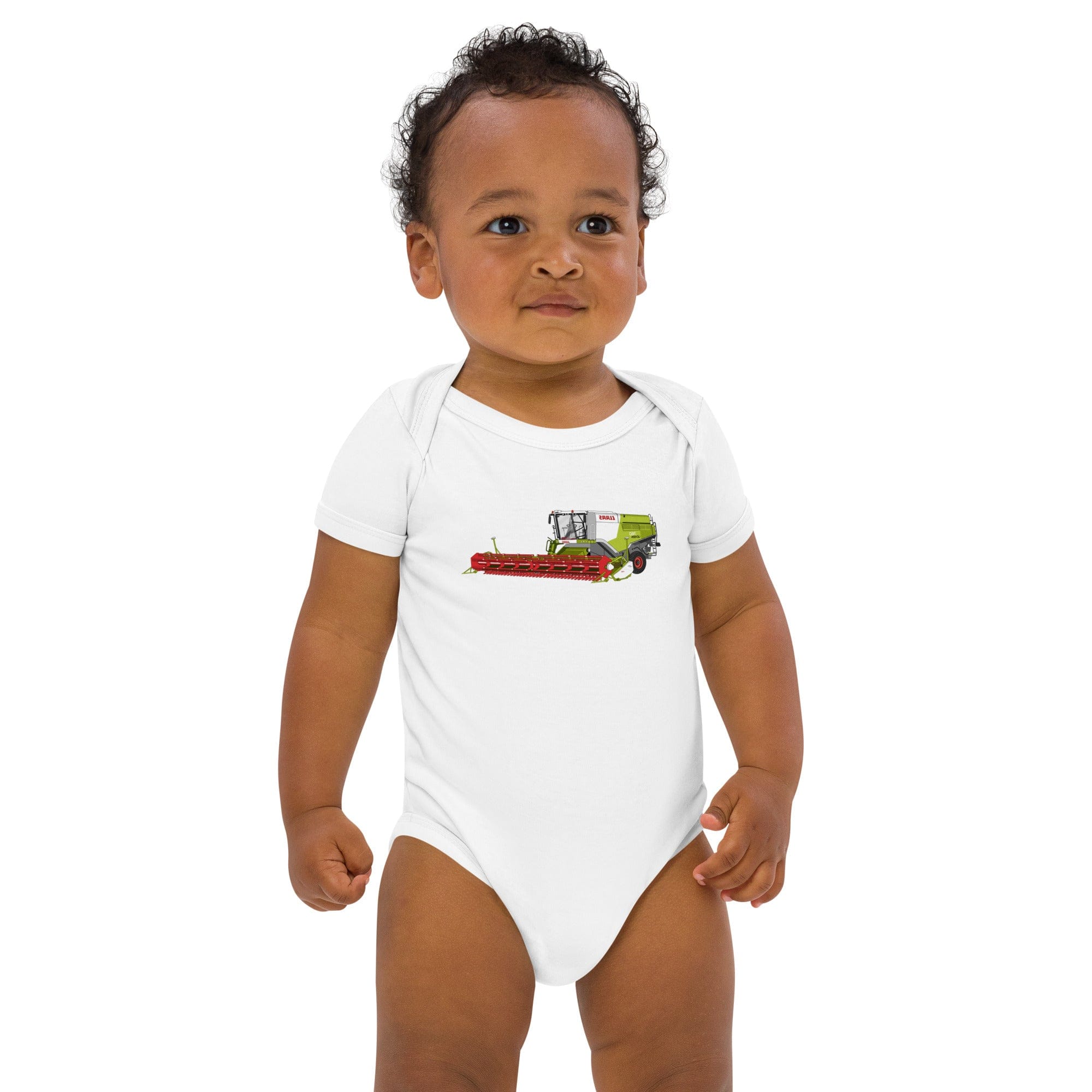 The Tractors Mugs Store 3-6m Class Lexion 760 TT Organic cotton baby bodysuit Quality Farmers Merch