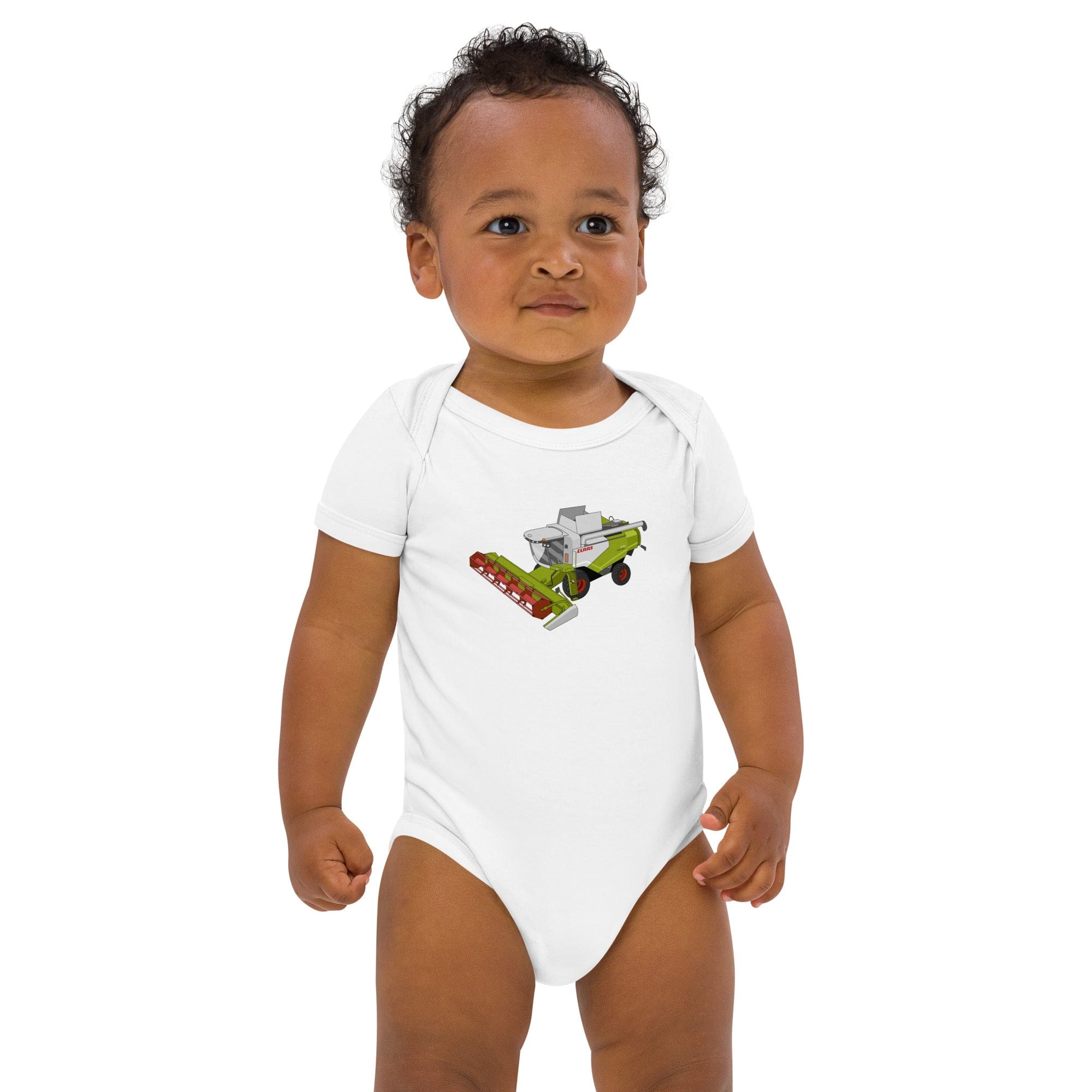 The Tractors Mugs Store 3-6m Class Tucano 570 Organic cotton baby bodysuit Quality Farmers Merch