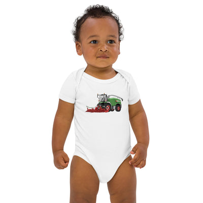 The Tractors Mugs Store 3-6m Fendt Katana 85 Forage Harvester Organic cotton baby bodysuit Quality Farmers Merch