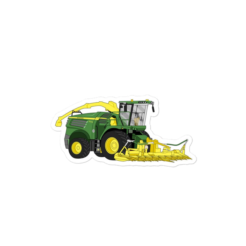 The Tractors Mugs Store 4″×4″ John Deere 8500i Forage Harvester Bubble-free stickers Quality Farmers Merch