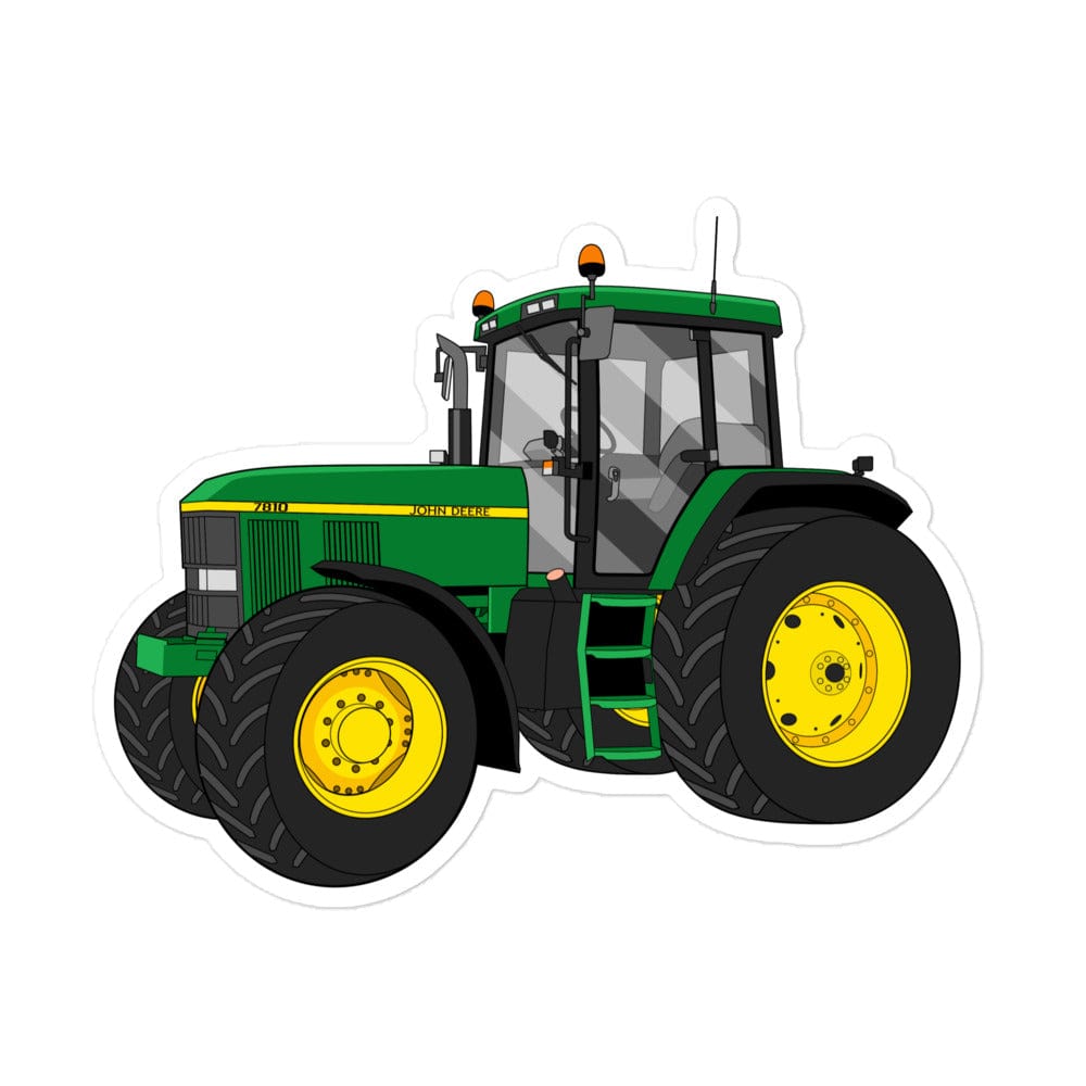 The Tractors Mugs Store 5.5″×5.5″ John Deere 7810 Bubble-free stickers Quality Farmers Merch