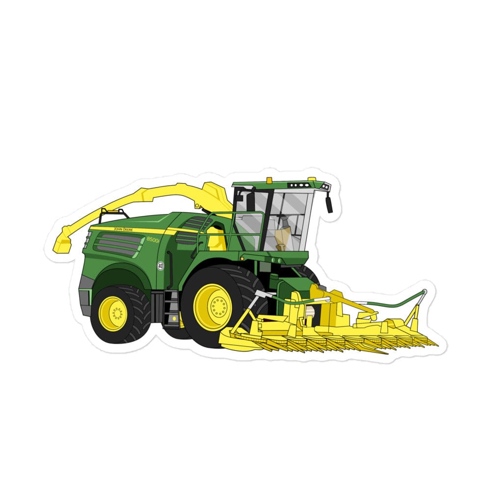 The Tractors Mugs Store 5.5″×5.5″ John Deere 8500i Forage Harvester Bubble-free stickers Quality Farmers Merch