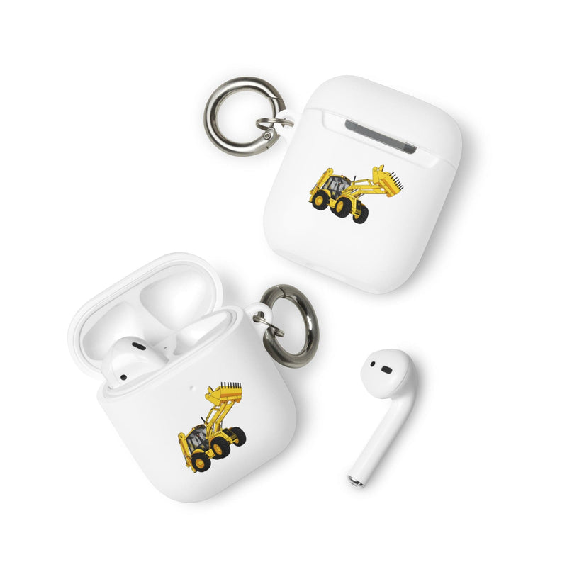 The Tractors Mugs Store AirPods JCB 4CX Rubber Case for AirPods® Quality Farmers Merch