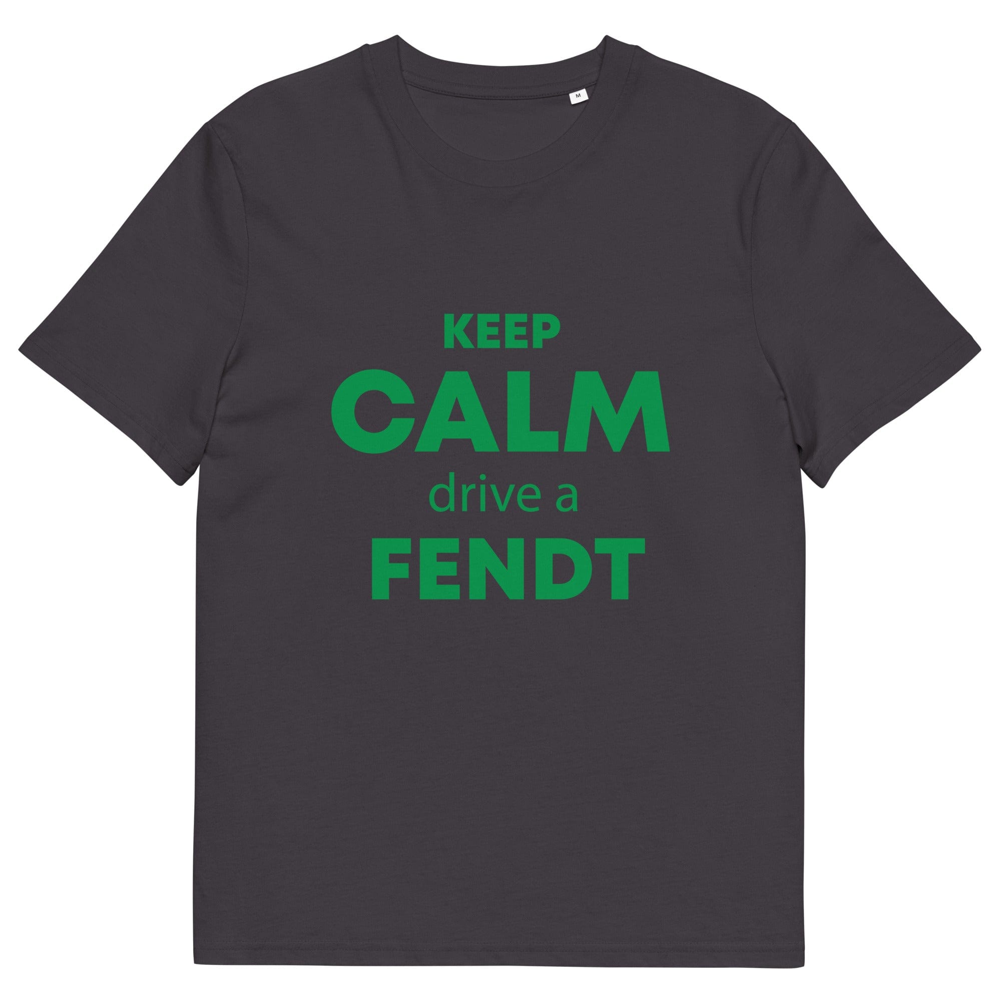 The Tractors Mugs Store Anthracite / S KEEP CALM drive a FENDT Unisex organic cotton t-shirt Quality Farmers Merch