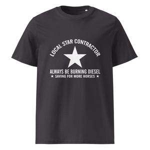 The Tractors Mugs Store Anthracite / S Star Contractor Unisex organic cotton t-shirt Quality Farmers Merch