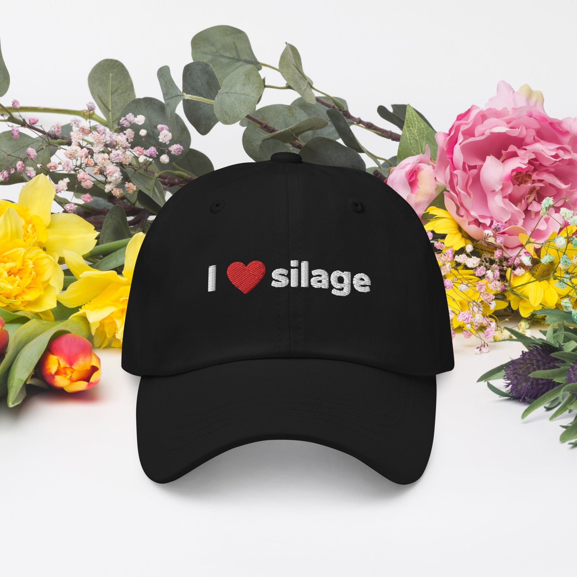 The Tractors Mugs Store Black I Love Silage Farmers Cap Quality Farmers Merch