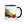 The Tractors Mugs Store Black JCB 3CX 70th Anniversary Edition Mug with Color Inside Quality Farmers Merch