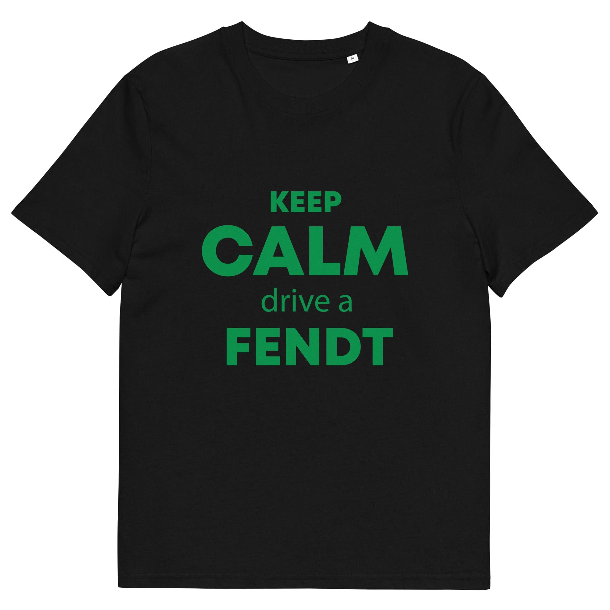 The Tractors Mugs Store Black / S KEEP CALM drive a FENDT Unisex organic cotton t-shirt Quality Farmers Merch