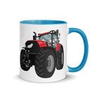 The Tractors Mugs Store Blue Case IH Optum 300 CVX Mug with Color Inside Quality Farmers Merch