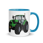 The Tractors Mugs Store Blue Deutz - Fahr Agrotron 7250 Ttv Mug with Color Inside Quality Farmers Merch