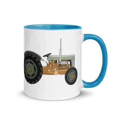 The Tractors Mugs Store Blue Ferguson 35 Copper Belly Mug with Color Inside Quality Farmers Merch