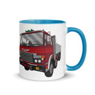 The Tractors Mugs Store Blue Hino FY Tipper Mug with Color Inside Quality Farmers Merch