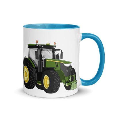 The Tractors Mugs Store Blue John Deere 7310R Mug with Color Inside Quality Farmers Merch