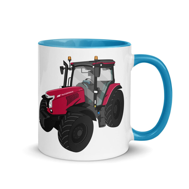 The Tractors Mugs Store Blue McCormick X6.414 P6-Drive Mug with Color Inside Quality Farmers Merch