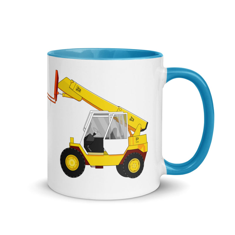 The Tractors Mugs Store Blue Mug with Color Inside Quality Farmers Merch