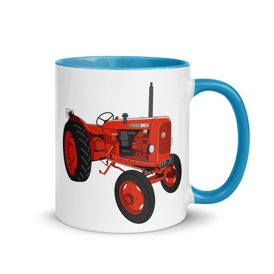 The Tractors Mugs Store Blue Nuffield 4 60 Mug with Color Inside Quality Farmers Merch