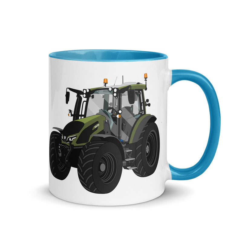 The Tractors Mugs Store Blue Valtra G 135 Versus Mug with Color Inside Quality Farmers Merch