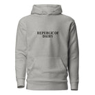 The Tractors Mugs Store Carbon Grey / S Republic of Dairy Unisex Hoodie Quality Farmers Merch