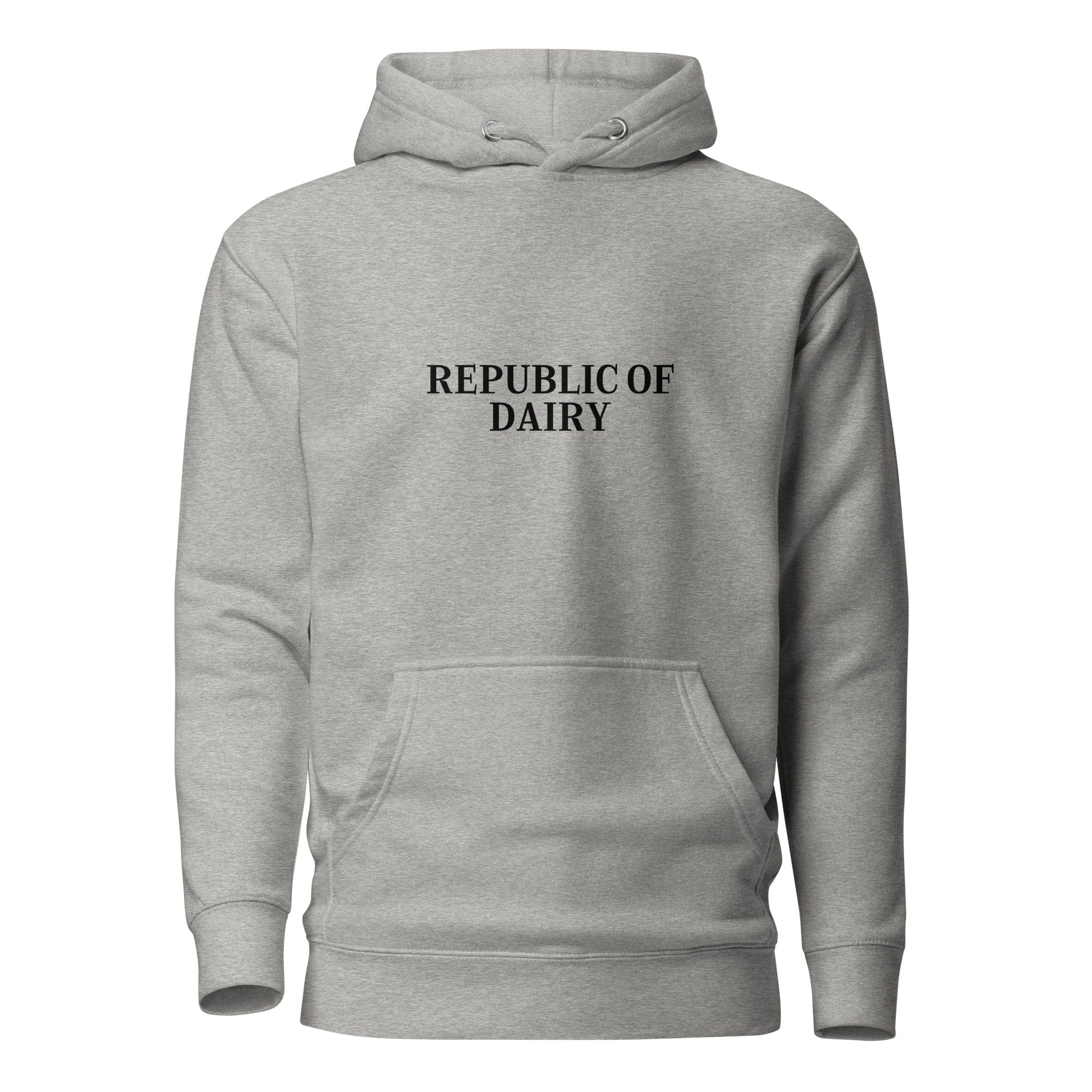 The Tractors Mugs Store Carbon Grey / S Republic of Dairy Unisex Hoodie Quality Farmers Merch