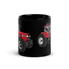 The Tractors Mugs Store Case 7250 | Black Glossy Mug Quality Farmers Merch