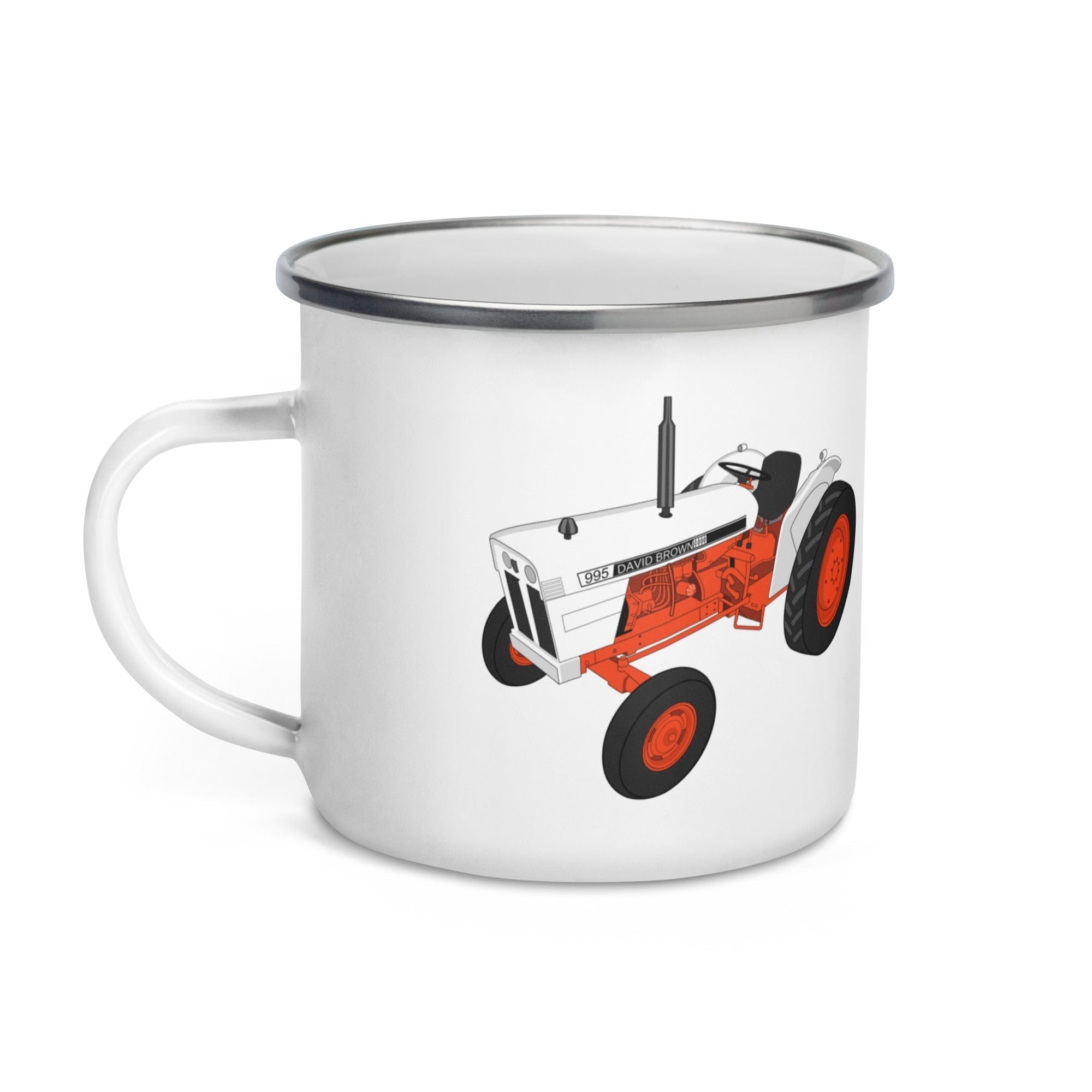 The Tractors Mugs Store Case David Brown 995 (1973)  Enamel Mug Quality Farmers Merch