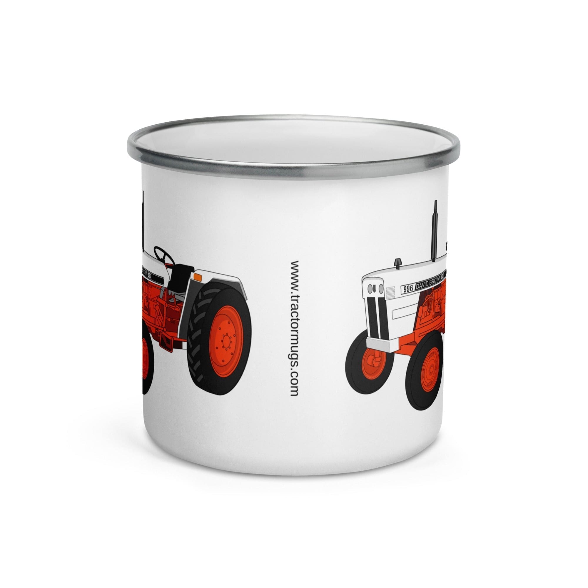 The Tractors Mugs Store Case David Brown 996 (1974) Enamel Mug Quality Farmers Merch