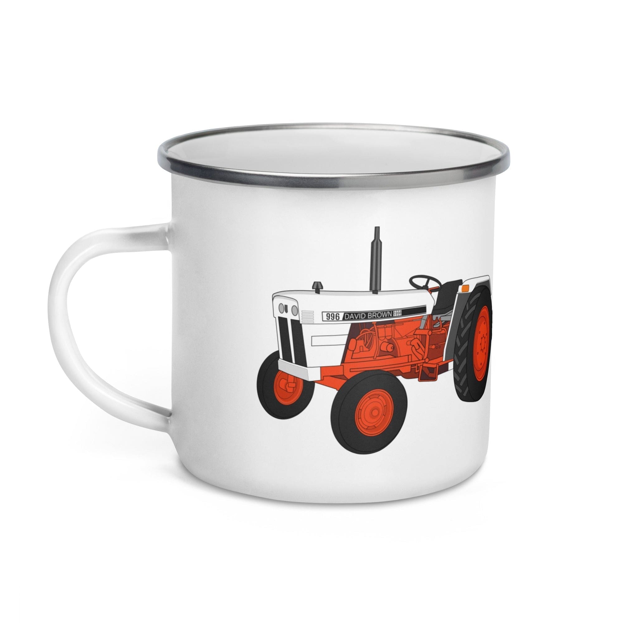 The Tractors Mugs Store Case David Brown 996 (1974) Enamel Mug Quality Farmers Merch