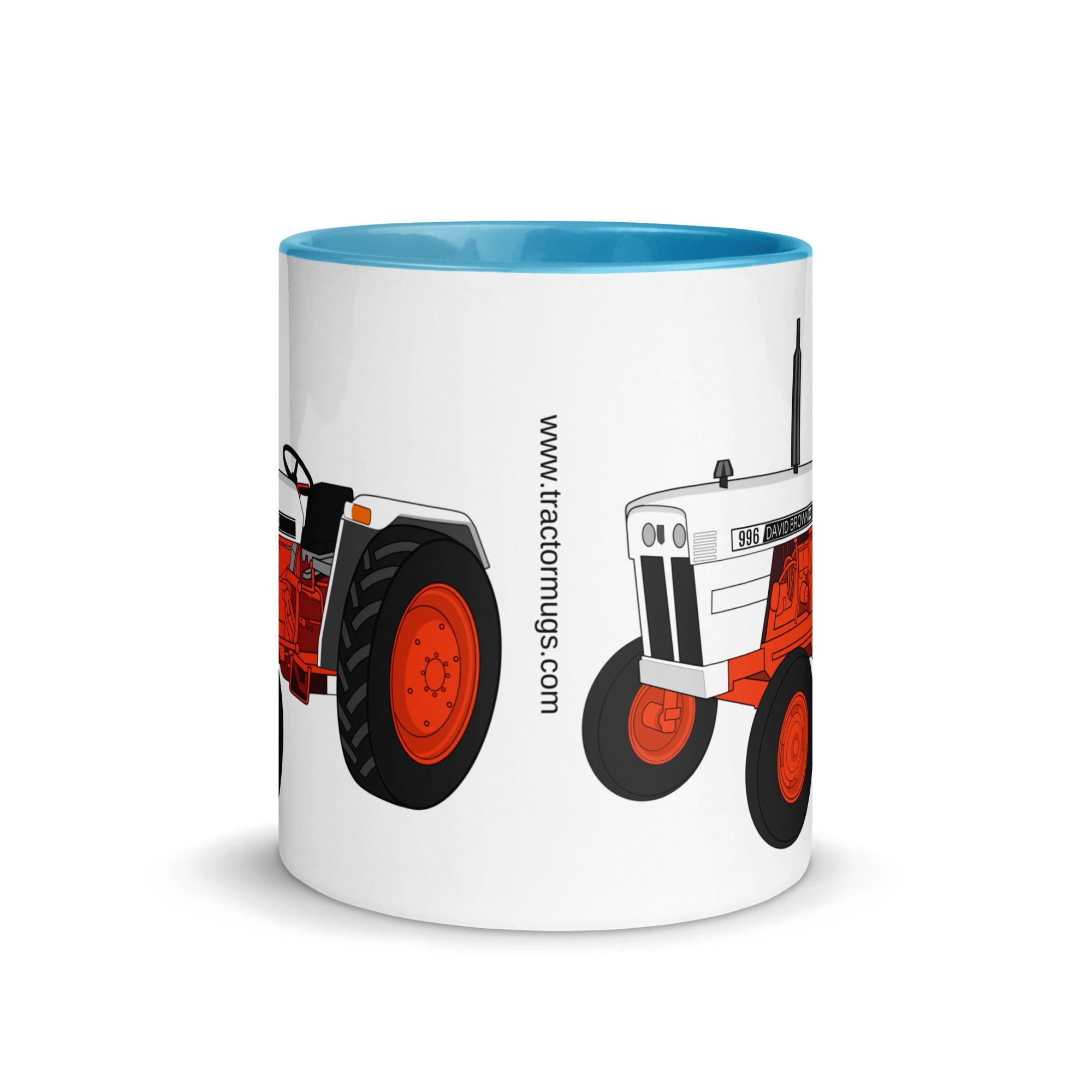 The Tractors Mugs Store Case David Brown 996 (1974) Mug with Color Inside Quality Farmers Merch