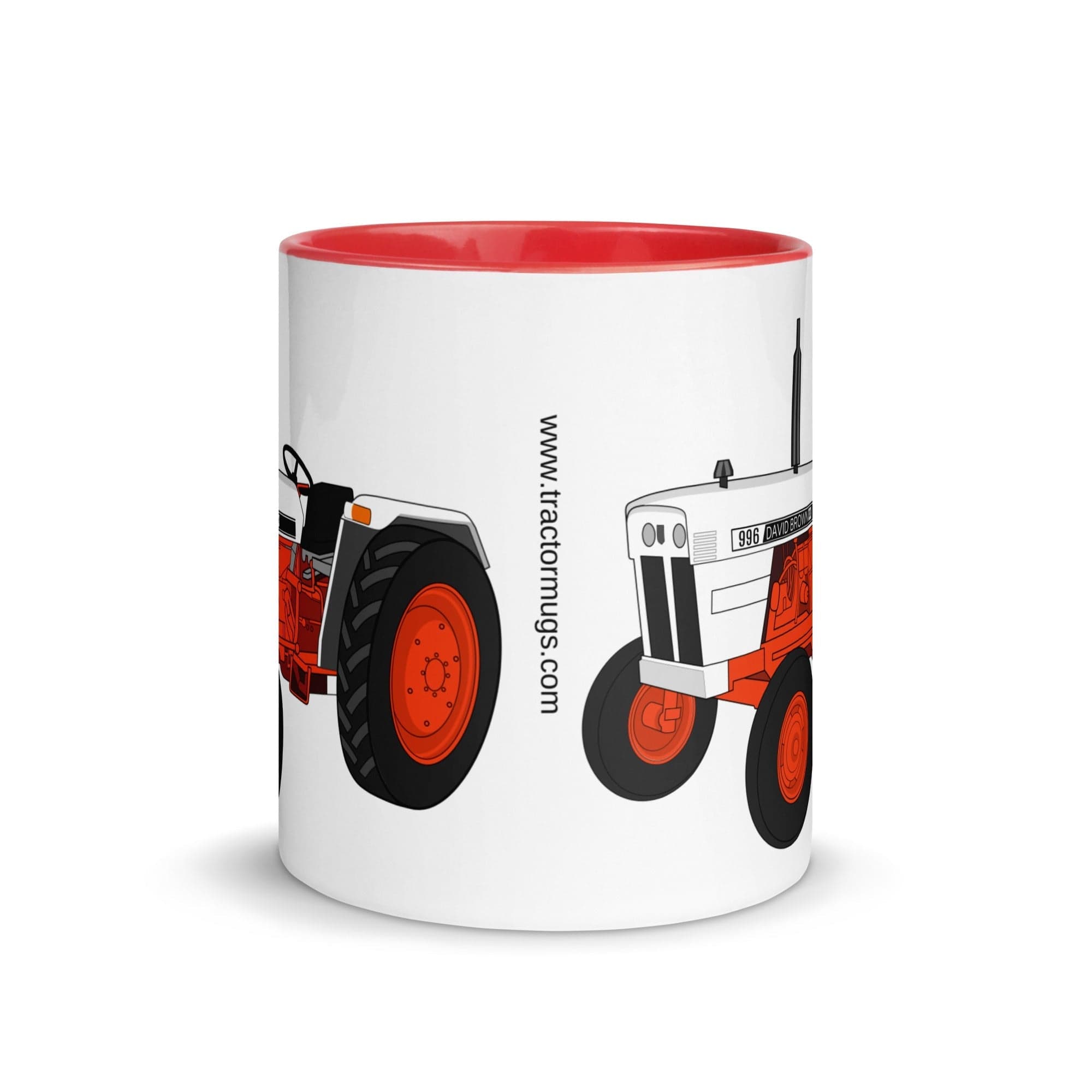 The Tractors Mugs Store Case David Brown 996 (1974) Mug with Color Inside Quality Farmers Merch