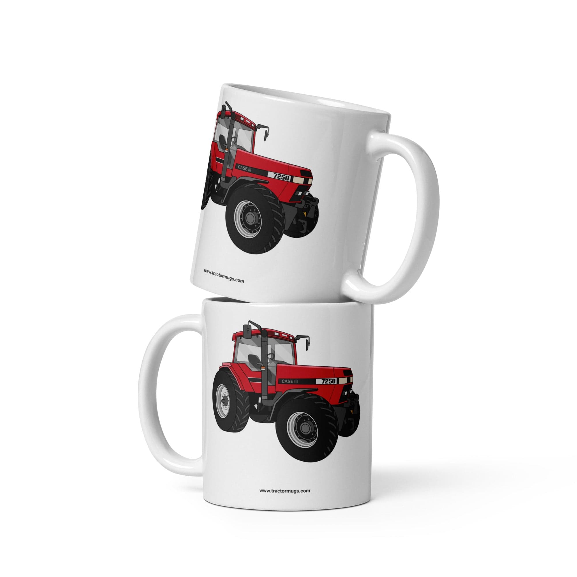 The Tractors Mugs Store Case IH 7250   |  White glossy mug Quality Farmers Merch