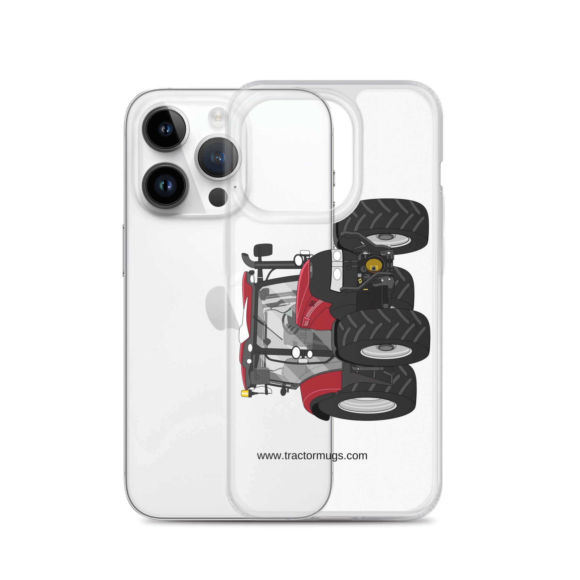 The Tractors Mugs Store Case IH Maxxum 150 Activedrive 8 Clear Case for iPhone® Quality Farmers Merch