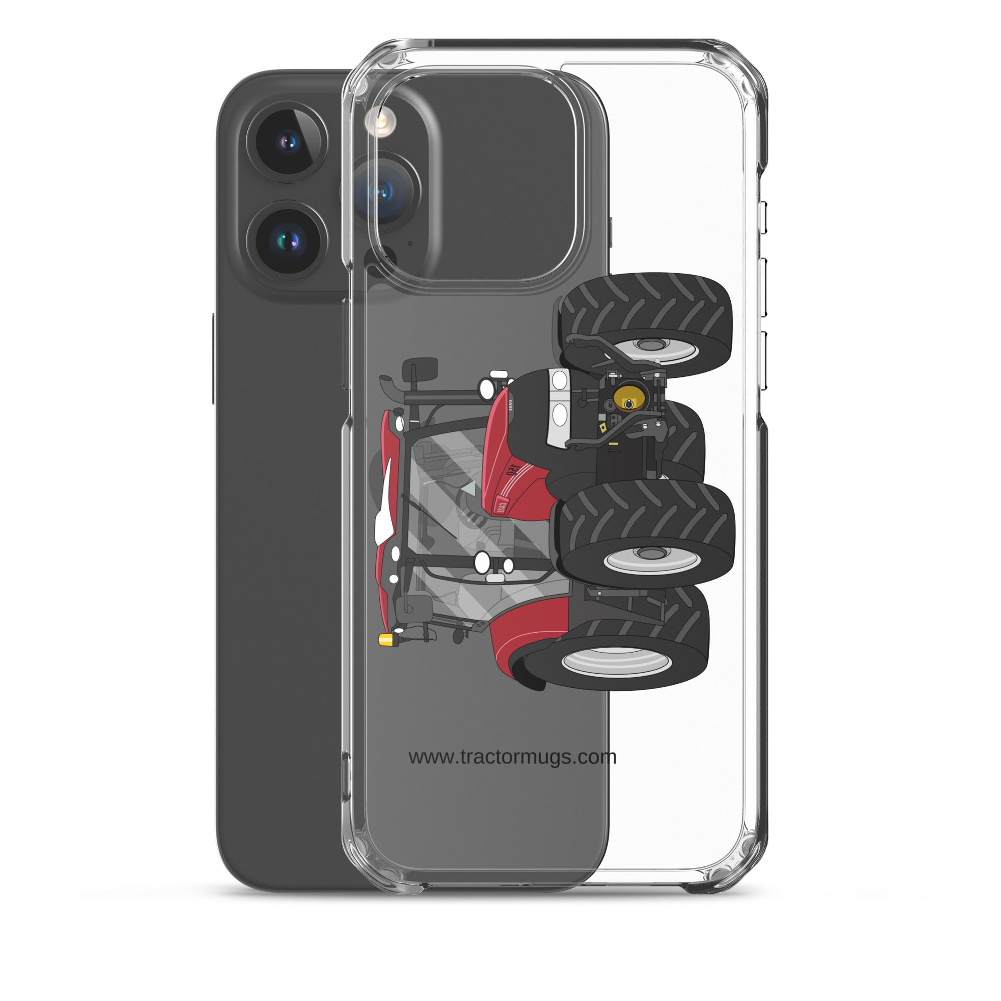 The Tractors Mugs Store Case IH Maxxum 150 Activedrive 8 Clear Case for iPhone® Quality Farmers Merch