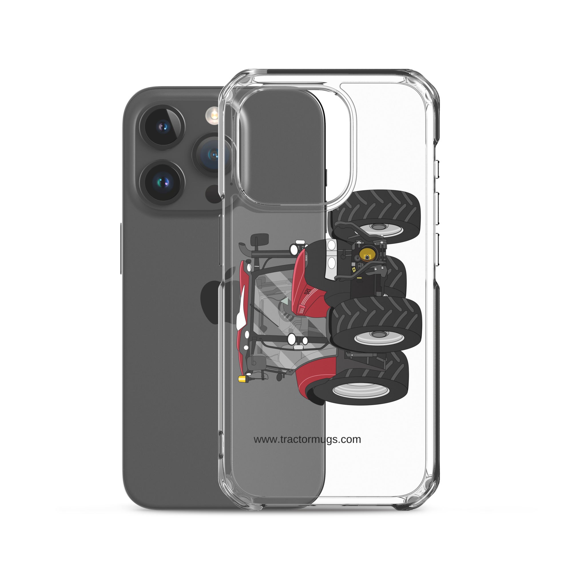 The Tractors Mugs Store Case IH Maxxum 150 Activedrive 8 Clear Case for iPhone® Quality Farmers Merch