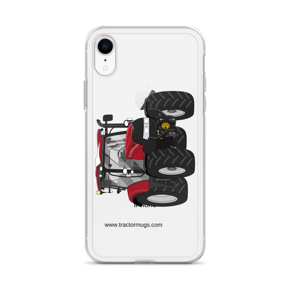 The Tractors Mugs Store Case IH Maxxum 150 Activedrive 8 Clear Case for iPhone® Quality Farmers Merch