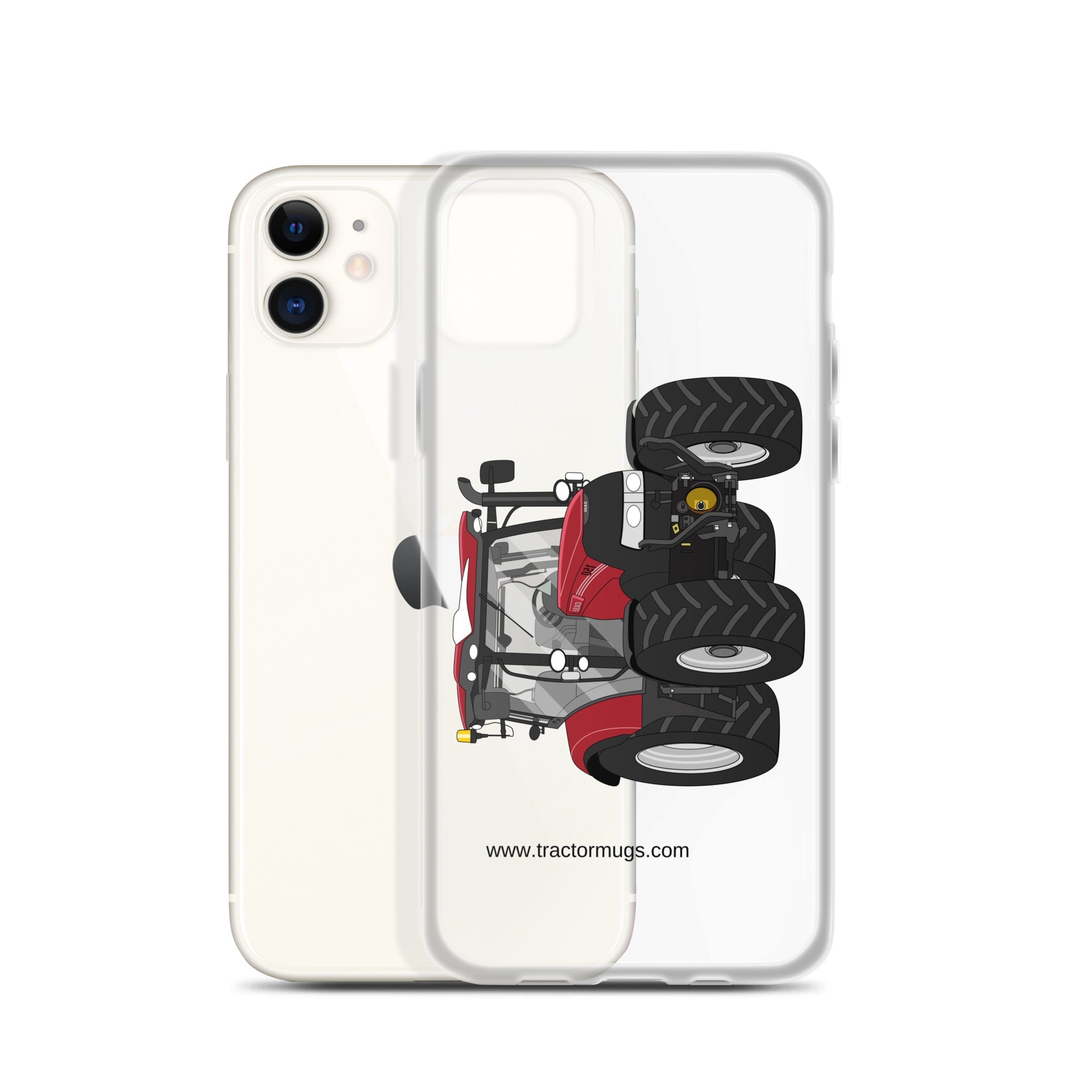 The Tractors Mugs Store Case IH Maxxum 150 Activedrive 8 Clear Case for iPhone® Quality Farmers Merch