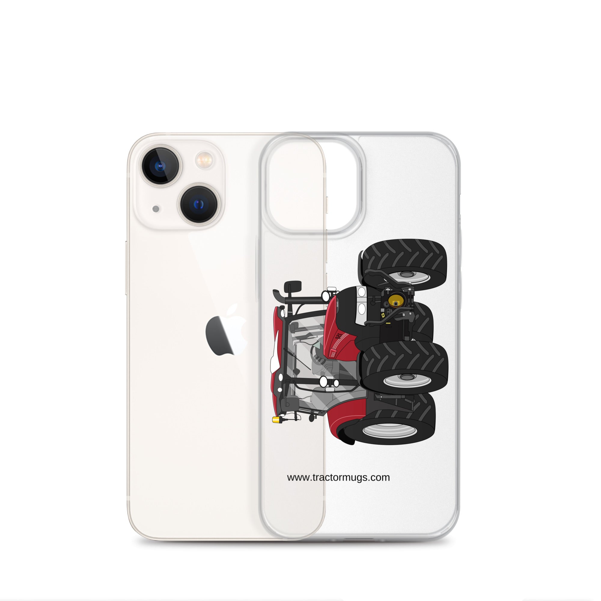 The Tractors Mugs Store Case IH Maxxum 150 Activedrive 8 Clear Case for iPhone® Quality Farmers Merch