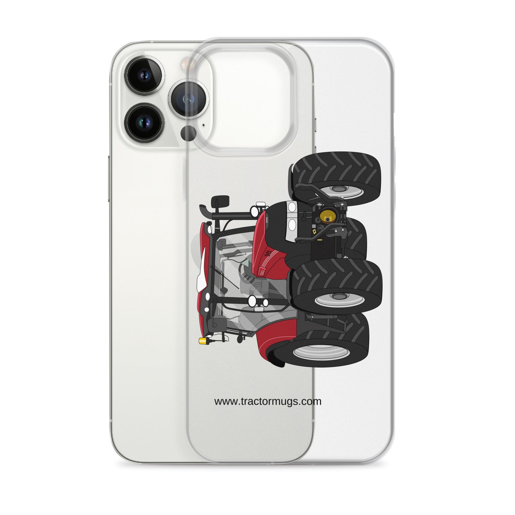 The Tractors Mugs Store Case IH Maxxum 150 Activedrive 8 Clear Case for iPhone® Quality Farmers Merch