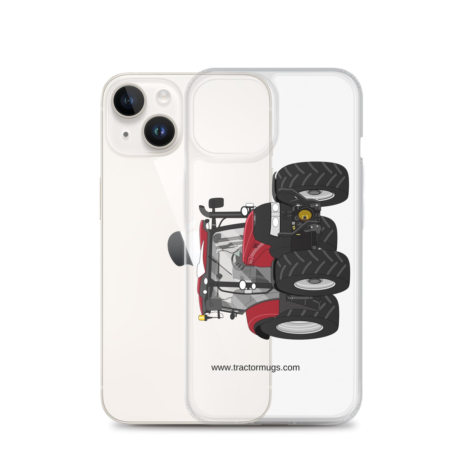 The Tractors Mugs Store Case IH Maxxum 150 Activedrive 8 Clear Case for iPhone® Quality Farmers Merch