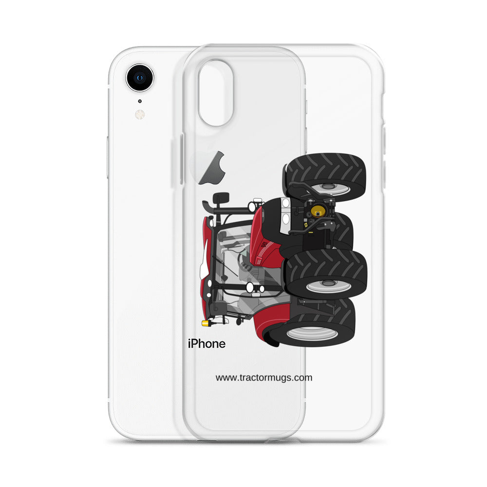 The Tractors Mugs Store Case IH Maxxum 150 Activedrive 8 Clear Case for iPhone® Quality Farmers Merch