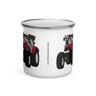 The Tractors Mugs Store Case IH Maxxum 150 Activedrive 8 Enamel Mug Quality Farmers Merch