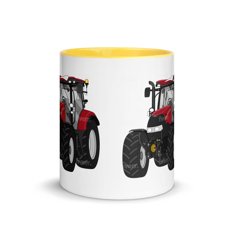 The Tractors Mugs Store Case IH Maxxum 150 Activedrive 8 Mug with Color Inside Quality Farmers Merch