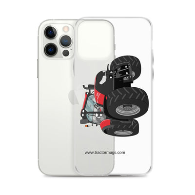 The Tractors Mugs Store Case IH Optum 300 CVX Clear Case for iPhone® Quality Farmers Merch