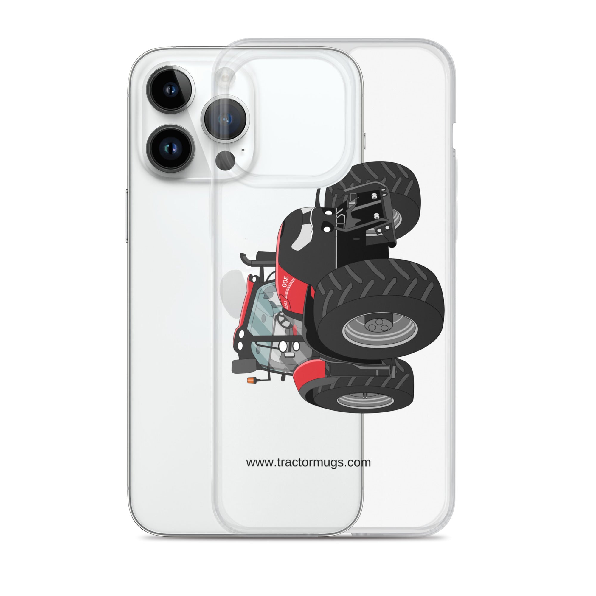 The Tractors Mugs Store Case IH Optum 300 CVX Clear Case for iPhone® Quality Farmers Merch