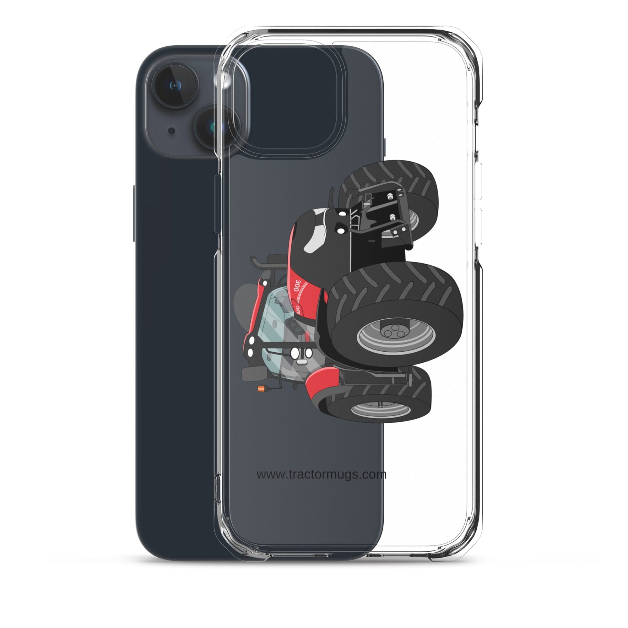 The Tractors Mugs Store Case IH Optum 300 CVX Clear Case for iPhone® Quality Farmers Merch