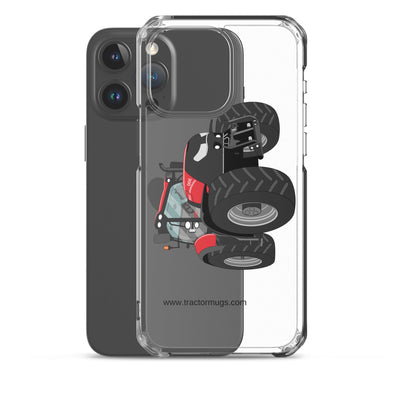 The Tractors Mugs Store Case IH Optum 300 CVX Clear Case for iPhone® Quality Farmers Merch